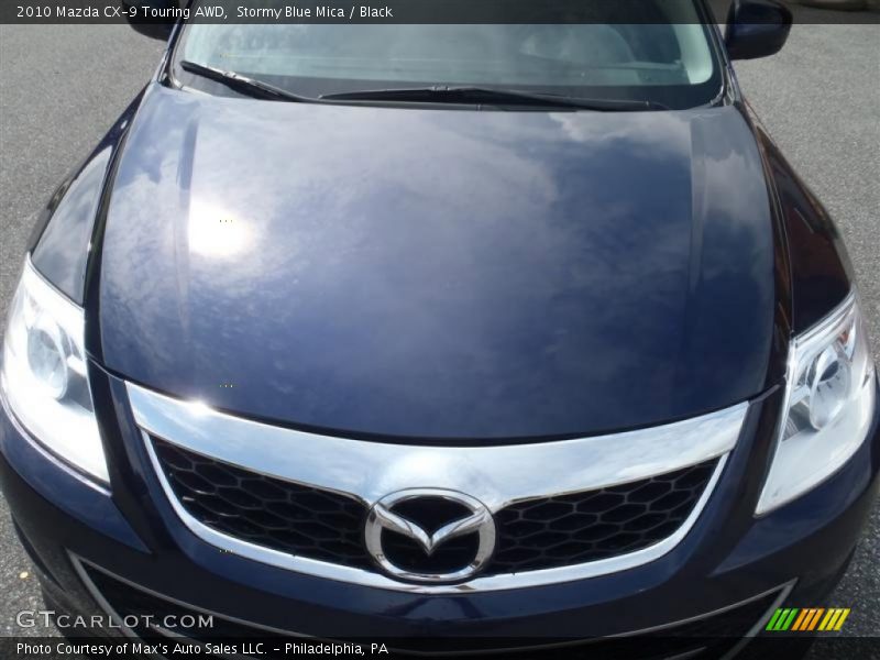 Stormy Blue Mica / Black 2010 Mazda CX-9 Touring AWD