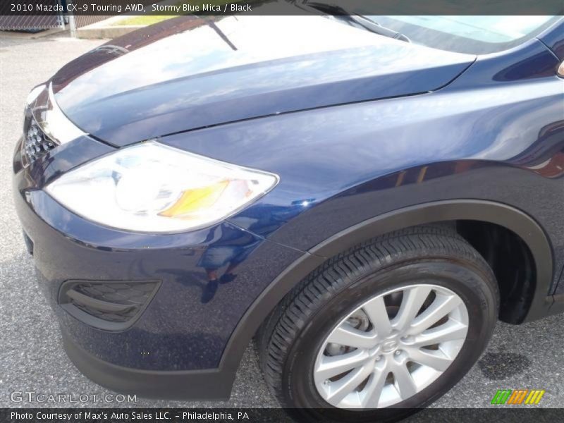 Stormy Blue Mica / Black 2010 Mazda CX-9 Touring AWD