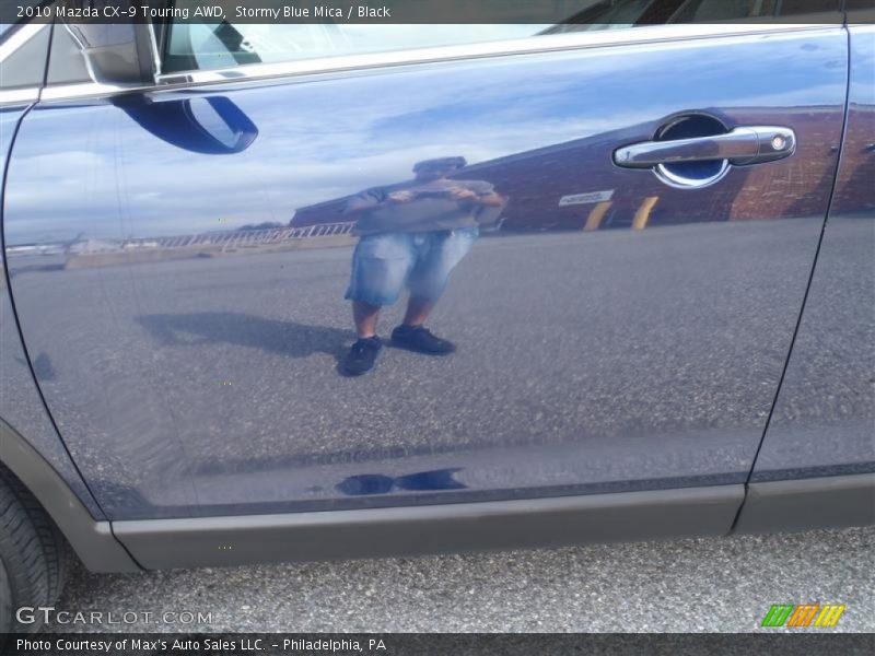 Stormy Blue Mica / Black 2010 Mazda CX-9 Touring AWD