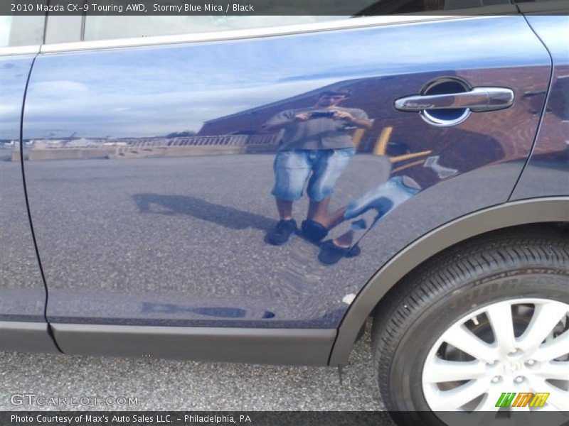 Stormy Blue Mica / Black 2010 Mazda CX-9 Touring AWD