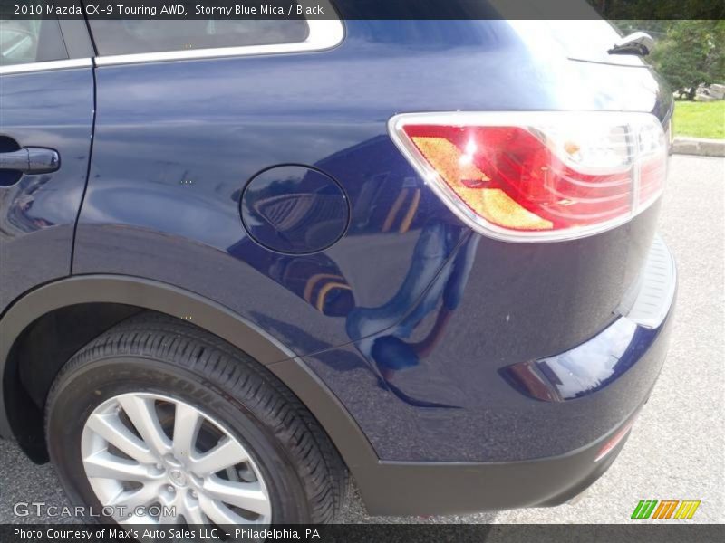 Stormy Blue Mica / Black 2010 Mazda CX-9 Touring AWD