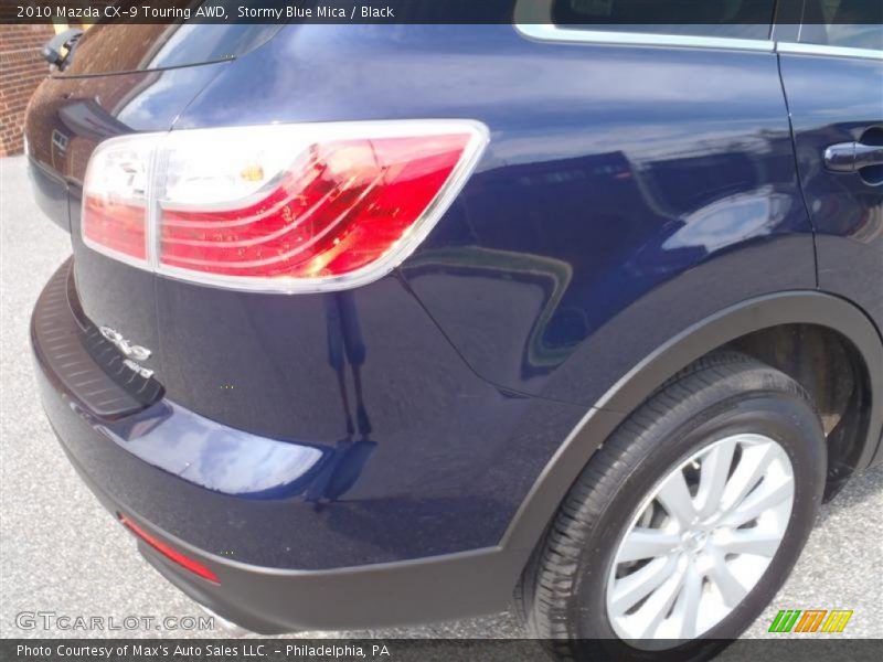 Stormy Blue Mica / Black 2010 Mazda CX-9 Touring AWD