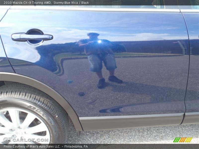 Stormy Blue Mica / Black 2010 Mazda CX-9 Touring AWD