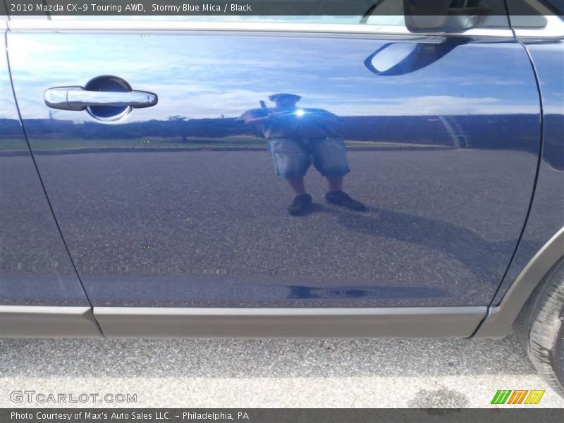 Stormy Blue Mica / Black 2010 Mazda CX-9 Touring AWD