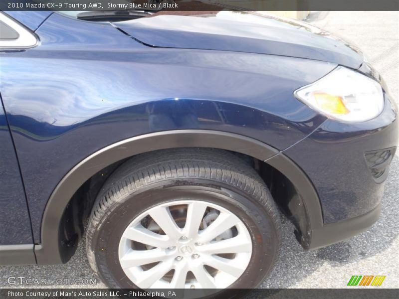 Stormy Blue Mica / Black 2010 Mazda CX-9 Touring AWD
