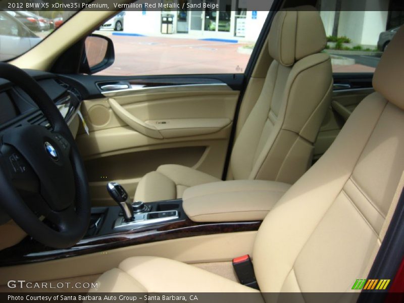 Vermillion Red Metallic / Sand Beige 2012 BMW X5 xDrive35i Premium