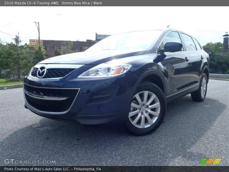 Stormy Blue Mica / Black 2010 Mazda CX-9 Touring AWD