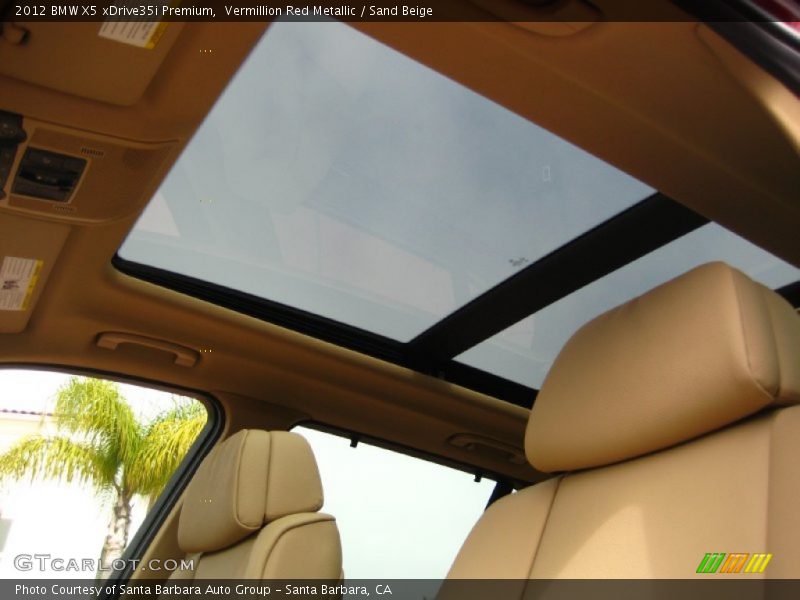 Vermillion Red Metallic / Sand Beige 2012 BMW X5 xDrive35i Premium