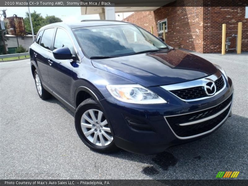 Stormy Blue Mica / Black 2010 Mazda CX-9 Touring AWD