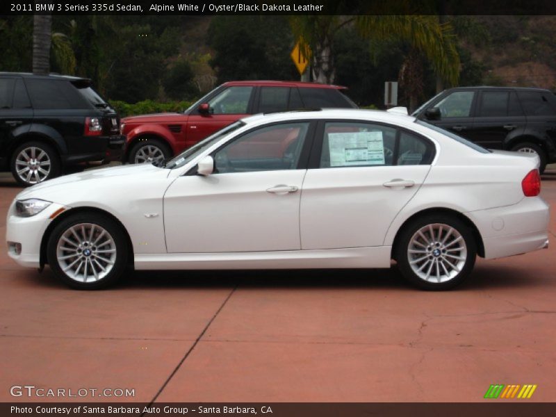Alpine White / Oyster/Black Dakota Leather 2011 BMW 3 Series 335d Sedan