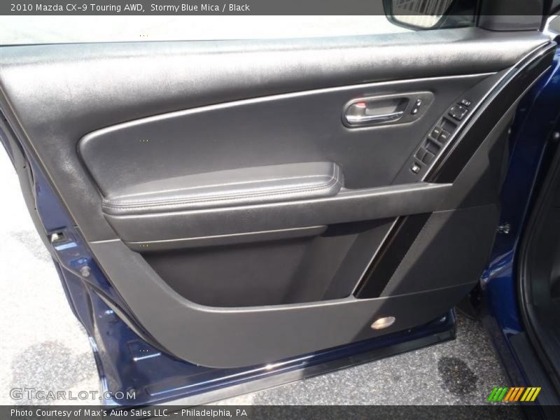 Stormy Blue Mica / Black 2010 Mazda CX-9 Touring AWD