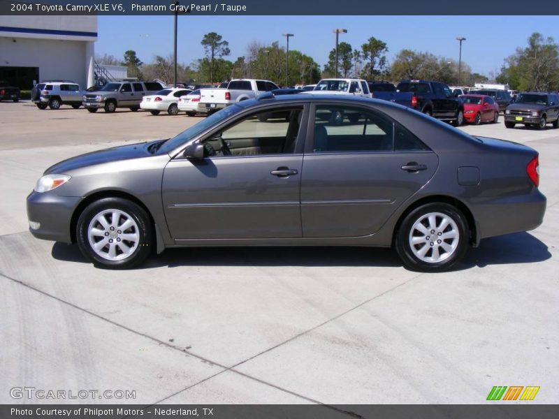 Phantom Gray Pearl / Taupe 2004 Toyota Camry XLE V6