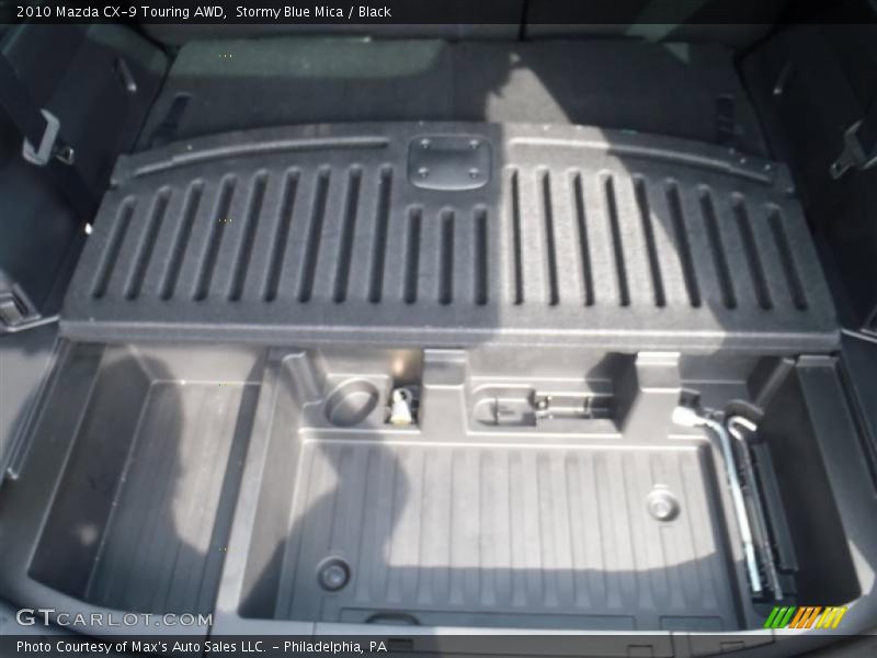 Stormy Blue Mica / Black 2010 Mazda CX-9 Touring AWD