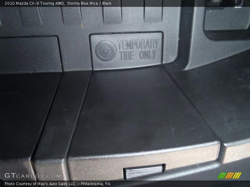 Stormy Blue Mica / Black 2010 Mazda CX-9 Touring AWD