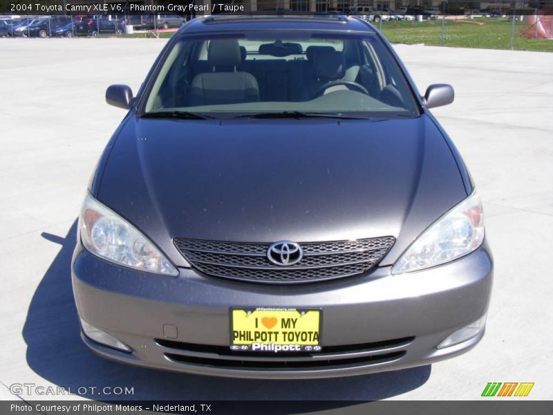 Phantom Gray Pearl / Taupe 2004 Toyota Camry XLE V6