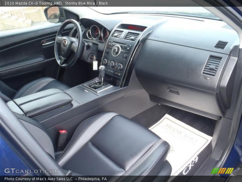 Stormy Blue Mica / Black 2010 Mazda CX-9 Touring AWD