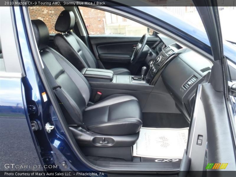 Stormy Blue Mica / Black 2010 Mazda CX-9 Touring AWD
