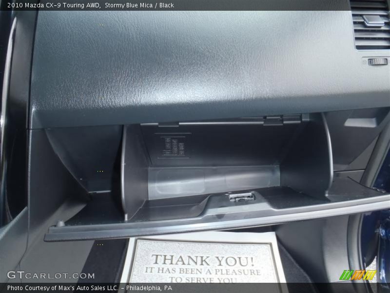 Stormy Blue Mica / Black 2010 Mazda CX-9 Touring AWD