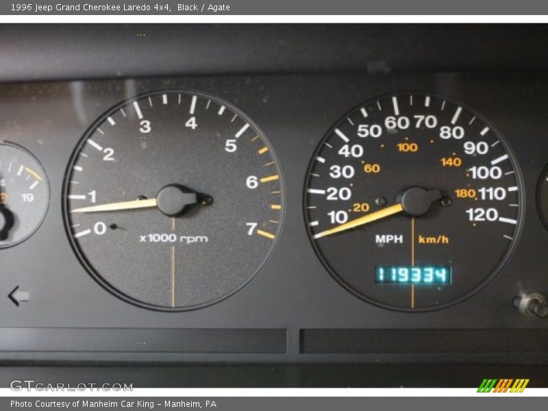 Black / Agate 1996 Jeep Grand Cherokee Laredo 4x4