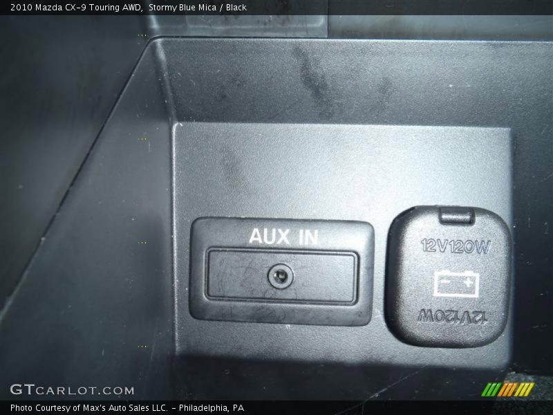 Stormy Blue Mica / Black 2010 Mazda CX-9 Touring AWD