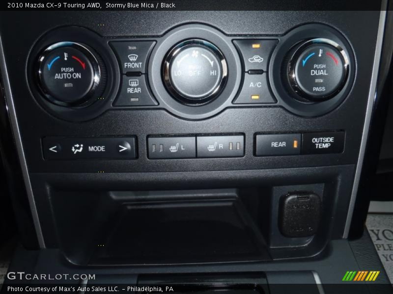 Stormy Blue Mica / Black 2010 Mazda CX-9 Touring AWD