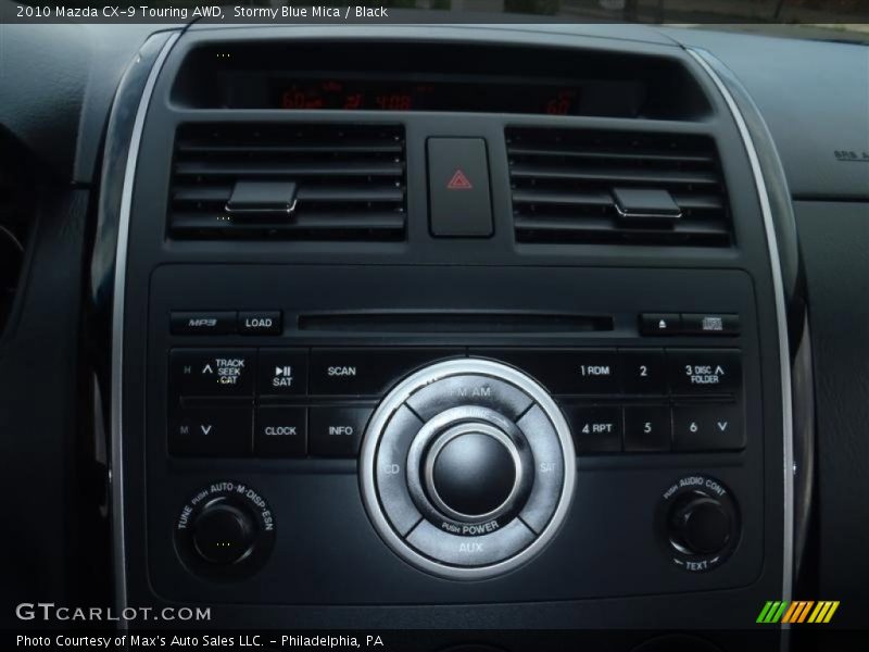 Stormy Blue Mica / Black 2010 Mazda CX-9 Touring AWD