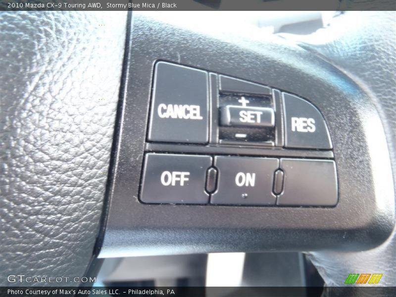 Stormy Blue Mica / Black 2010 Mazda CX-9 Touring AWD
