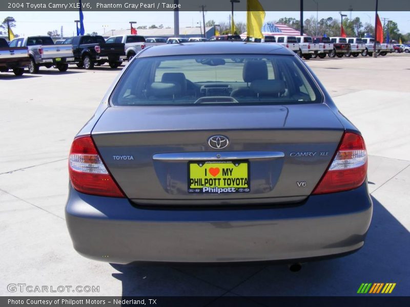 Phantom Gray Pearl / Taupe 2004 Toyota Camry XLE V6