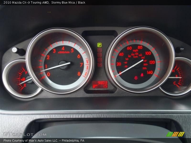 Stormy Blue Mica / Black 2010 Mazda CX-9 Touring AWD
