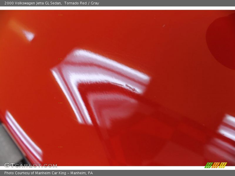 Tornado Red / Gray 2000 Volkswagen Jetta GL Sedan