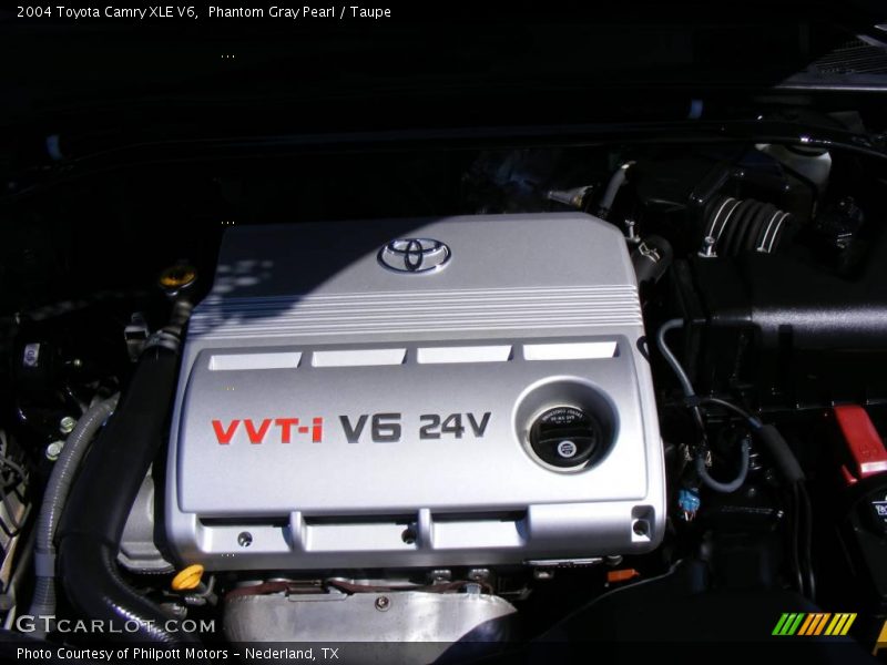 Phantom Gray Pearl / Taupe 2004 Toyota Camry XLE V6