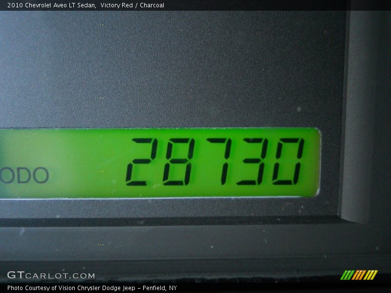 Victory Red / Charcoal 2010 Chevrolet Aveo LT Sedan
