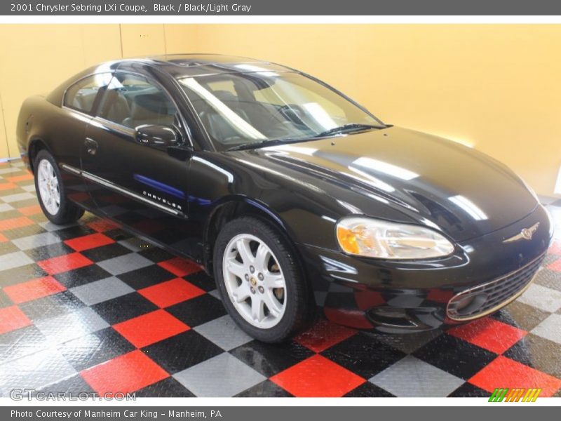 Black / Black/Light Gray 2001 Chrysler Sebring LXi Coupe
