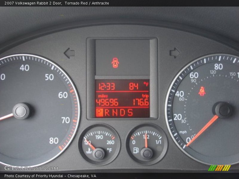 Tornado Red / Anthracite 2007 Volkswagen Rabbit 2 Door