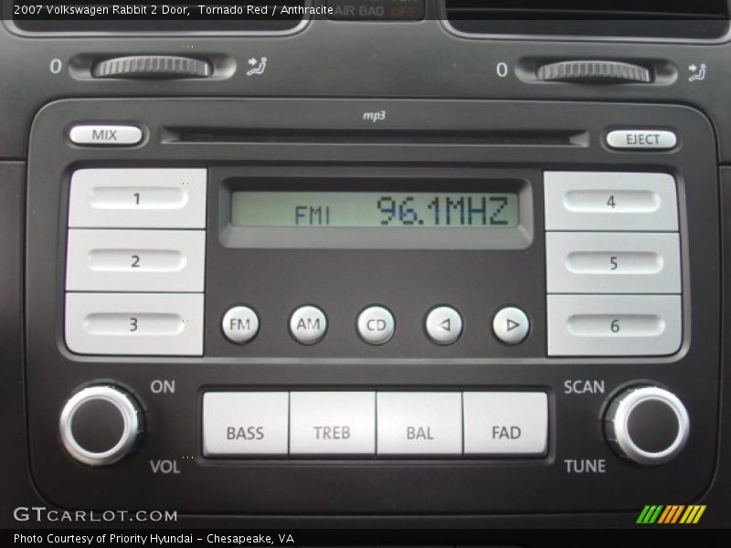 Tornado Red / Anthracite 2007 Volkswagen Rabbit 2 Door