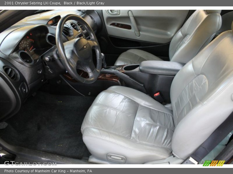 Black / Black/Light Gray 2001 Chrysler Sebring LXi Coupe