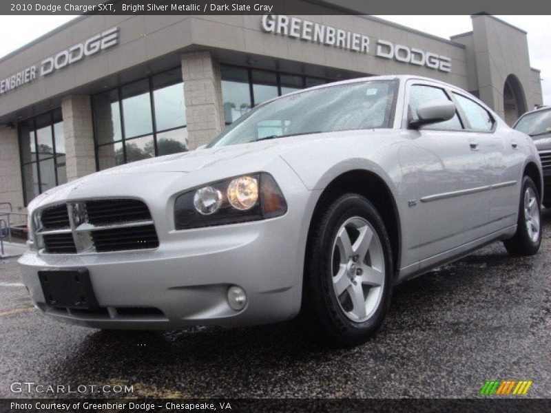 Bright Silver Metallic / Dark Slate Gray 2010 Dodge Charger SXT