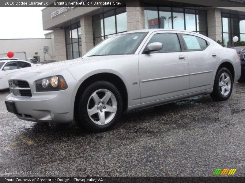 Bright Silver Metallic / Dark Slate Gray 2010 Dodge Charger SXT