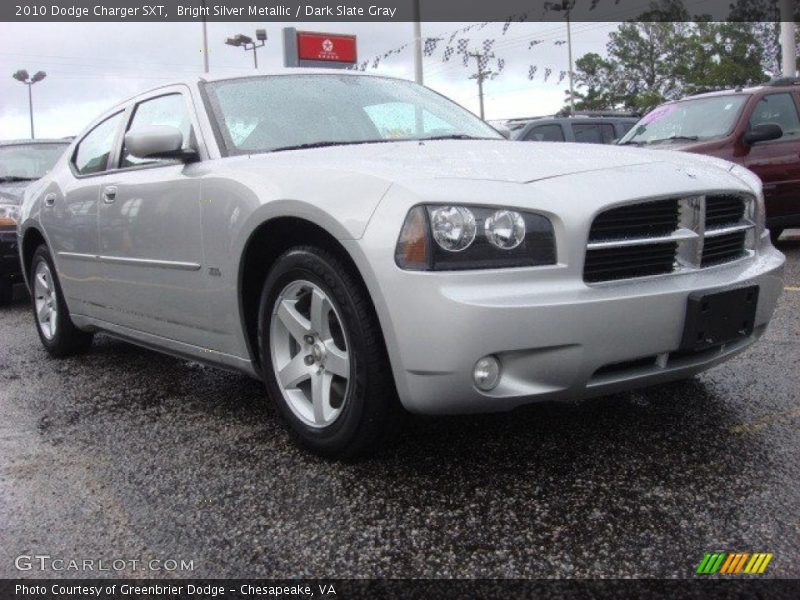 Bright Silver Metallic / Dark Slate Gray 2010 Dodge Charger SXT