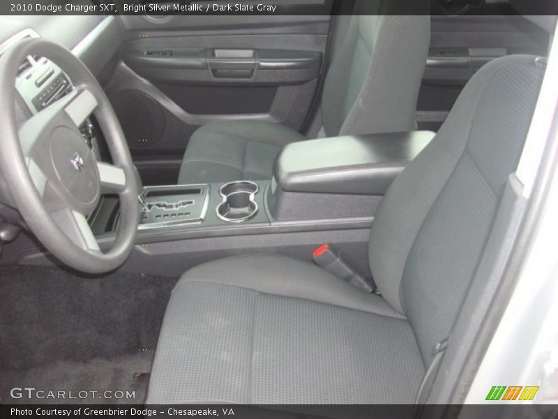 Bright Silver Metallic / Dark Slate Gray 2010 Dodge Charger SXT