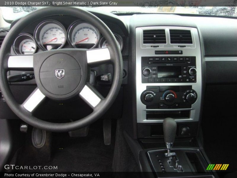 Bright Silver Metallic / Dark Slate Gray 2010 Dodge Charger SXT