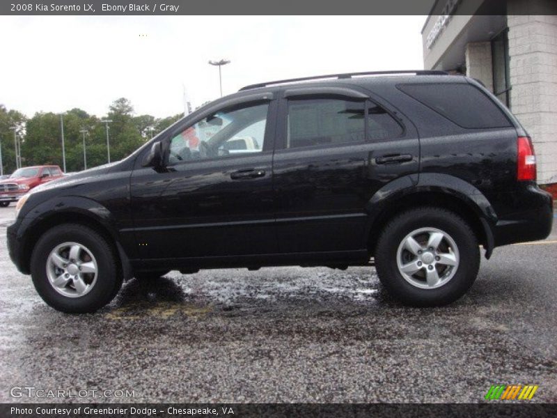 Ebony Black / Gray 2008 Kia Sorento LX