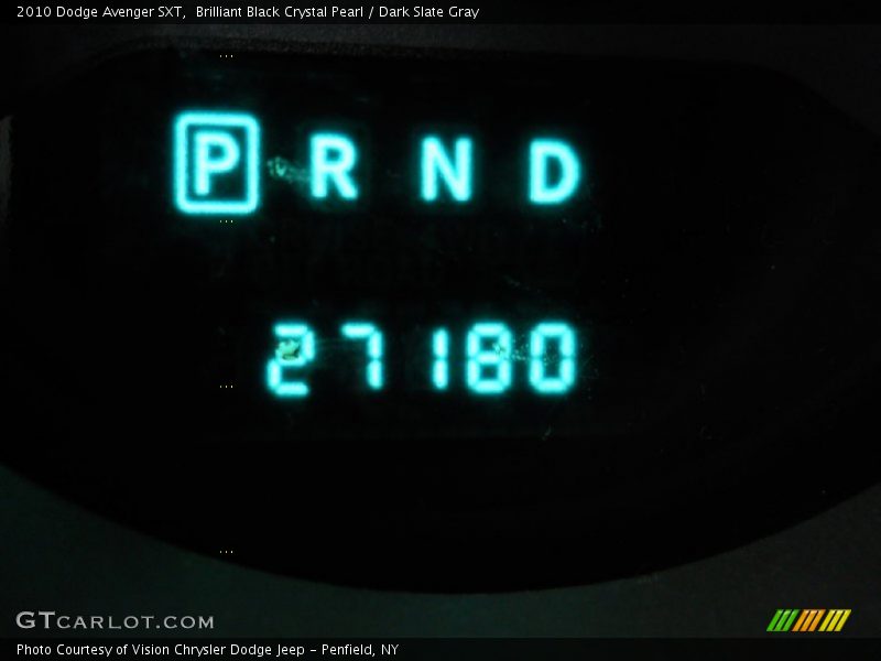 Brilliant Black Crystal Pearl / Dark Slate Gray 2010 Dodge Avenger SXT