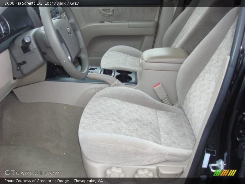 Ebony Black / Gray 2008 Kia Sorento LX