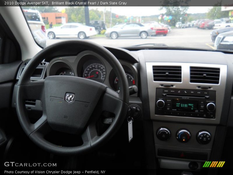 Brilliant Black Crystal Pearl / Dark Slate Gray 2010 Dodge Avenger SXT