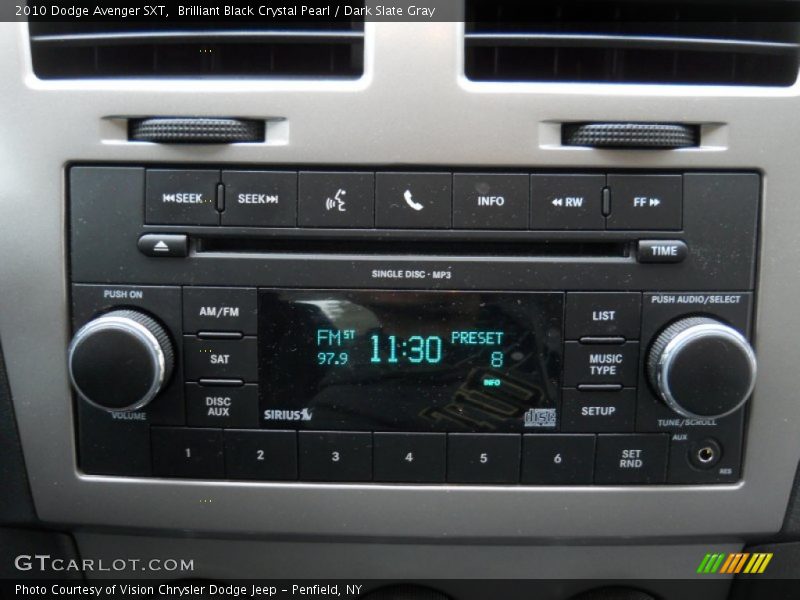 Brilliant Black Crystal Pearl / Dark Slate Gray 2010 Dodge Avenger SXT