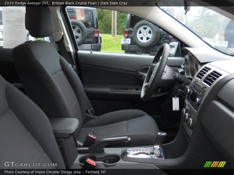 Brilliant Black Crystal Pearl / Dark Slate Gray 2010 Dodge Avenger SXT
