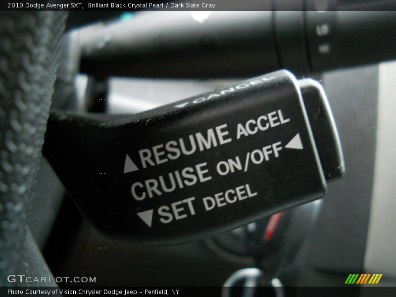 Brilliant Black Crystal Pearl / Dark Slate Gray 2010 Dodge Avenger SXT