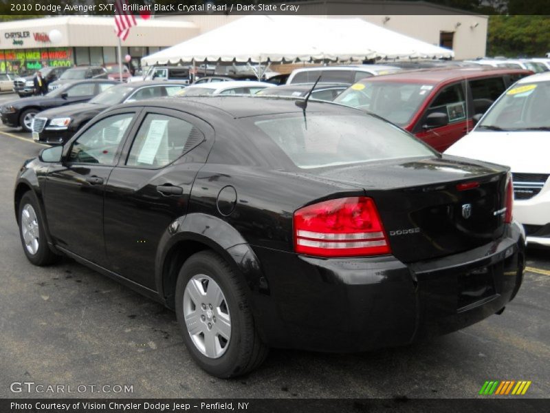 Brilliant Black Crystal Pearl / Dark Slate Gray 2010 Dodge Avenger SXT