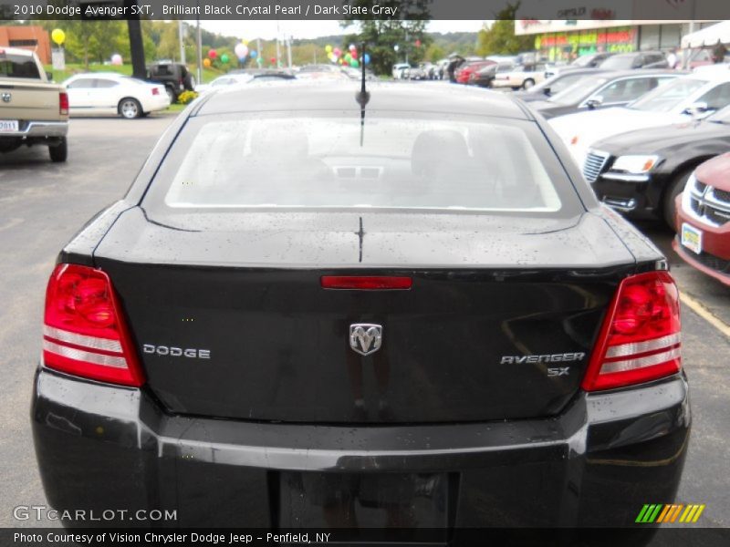 Brilliant Black Crystal Pearl / Dark Slate Gray 2010 Dodge Avenger SXT